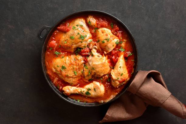 istock Georgian chicken stew with tomatoes and herbs 2163927530