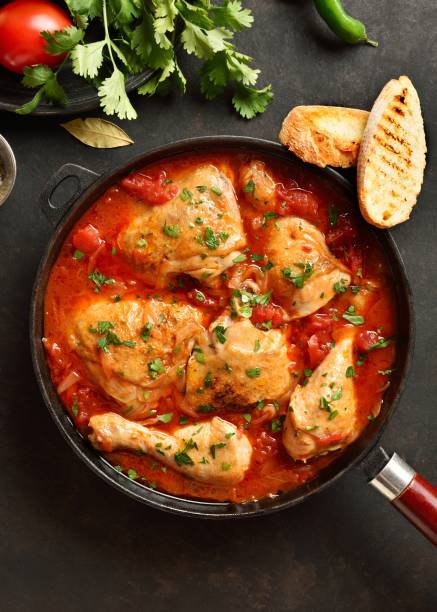 istock Georgian chicken stew with tomatoes and herbs 2163927540