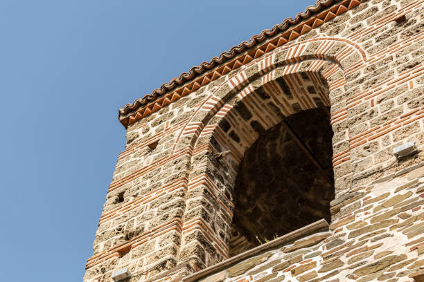 Nessebar, Bulgaria. Historic Church in the old town town of Nessebar, medieval Eastern Orthodox church from the 13th–14th century