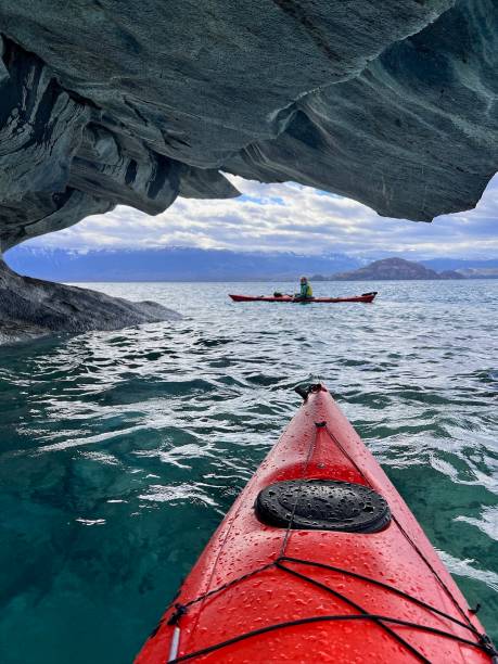 istock Kayaking through caves, Patagonia 2163928973