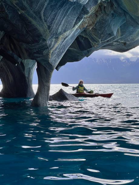 istock Kayaking through caves, Patagonia 2163929011