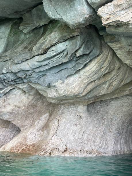 istock Caves on a glacial lake 2163929055