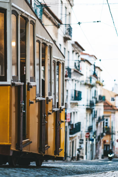 istock City tram and buildings 2163930397