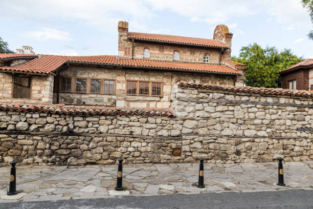 Nessebar, Bulgaria. Historic Church in the old town town of Nessebar, medieval Eastern Orthodox church from the 13th–14th century