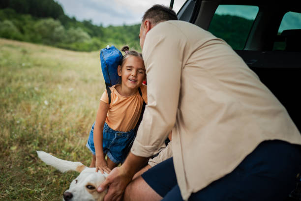 istock Dad and daughter hiking 2163936952