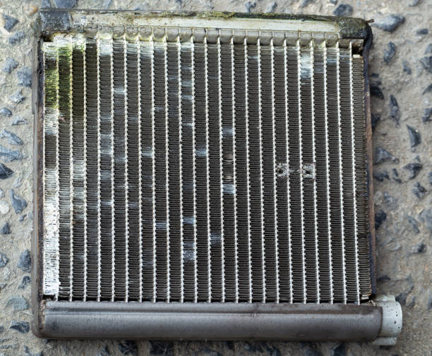 istock The evaporator panel of the car air conditioner has deteriorated and is corroded, causing the refrigerant to leak 2163937566