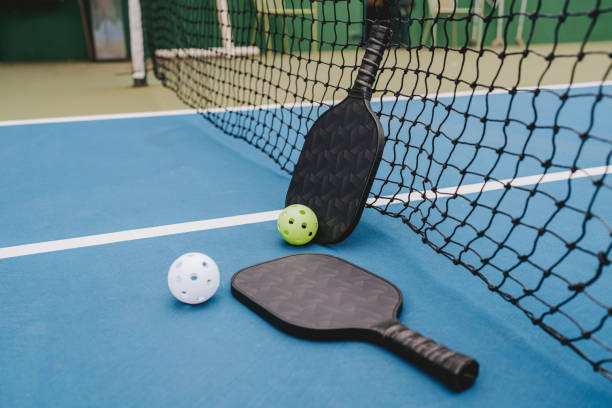 istock Pickleball racket and ball 2163941879