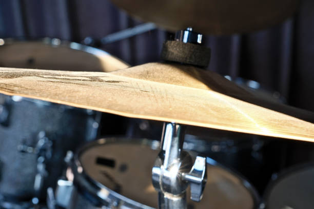 istock Drum set on the stage, close-up of a drum kit 2163948610