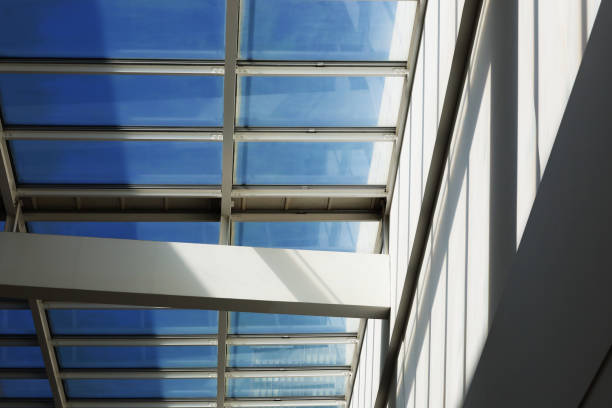 istock Sunshine, blue sky and glass ceiling 2163970528
