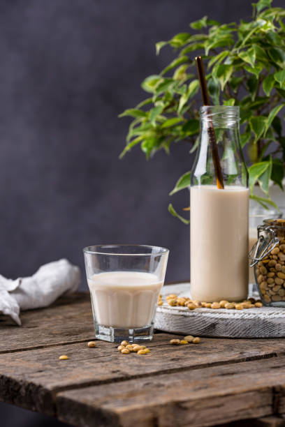 istock Non dairy vegan soy bean milk 2163983986