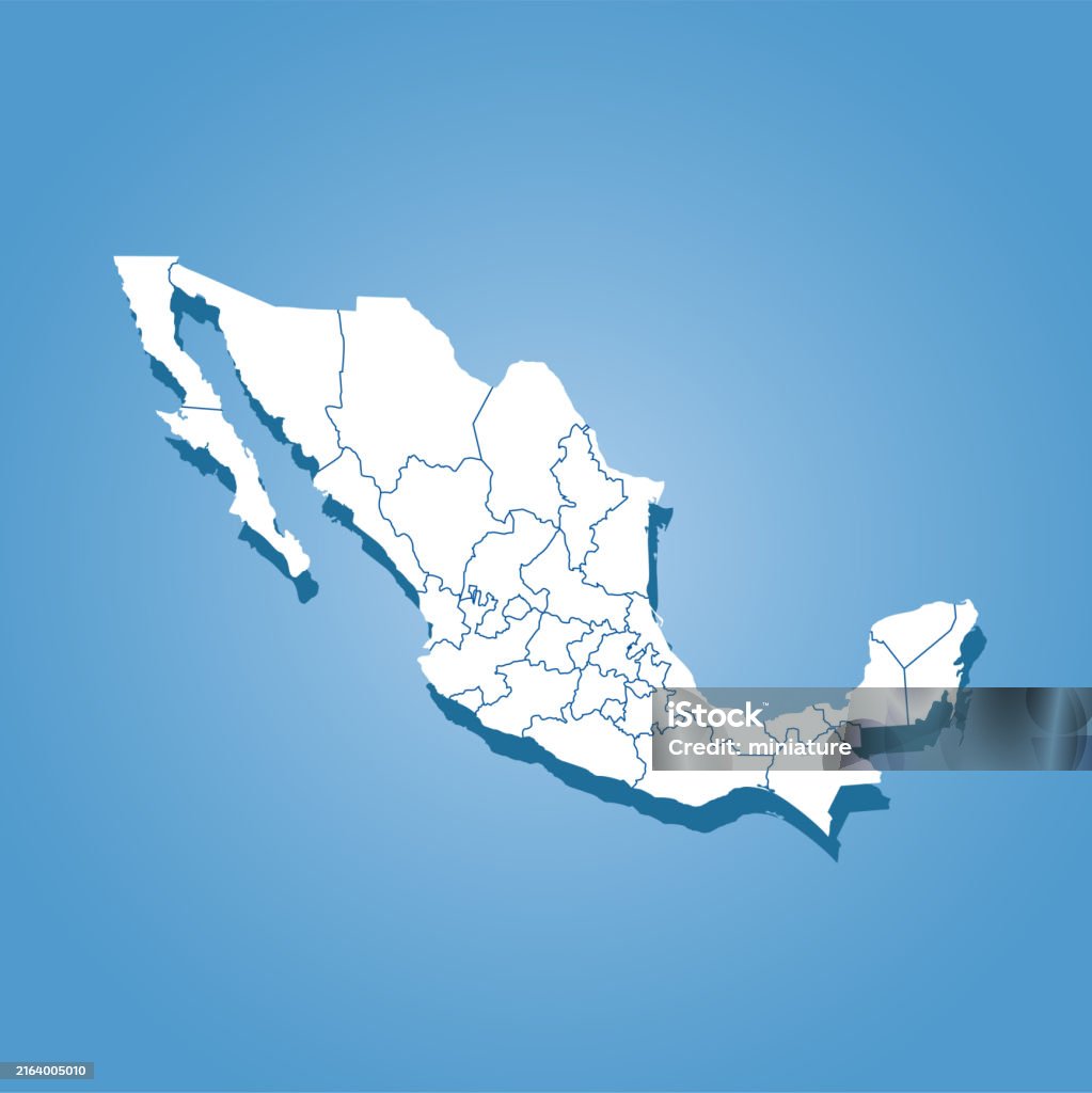 Mexico Abstract Map Mexico Map Stock Illustration - Download Image Now - Abstract, Art ...