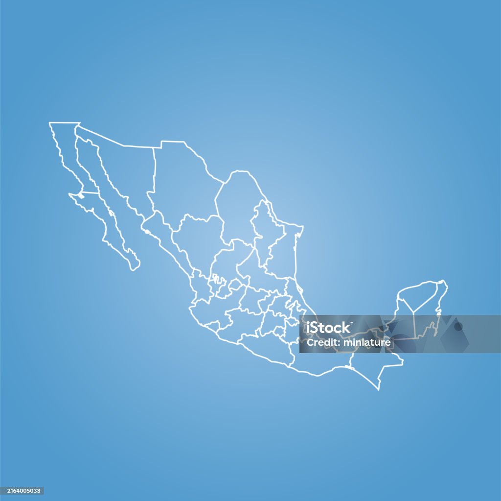 Mexico Abstract Map Mexico Map Stock Illustration - Download Image Now - Abstract, Art ...