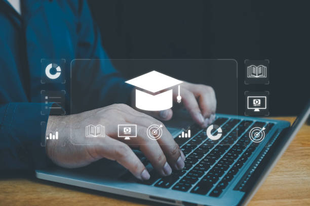 istock E-learning education, Concept of Online education. e-learning education concept, learning online with webinar. Digital courses to develop new skills. internet lessons, Education internet Technology. 2164007541