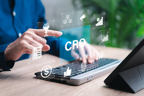 istock CRO-Conversion Rate Optimization and lead generation concept, Businesswomen use technology to manage marketing targets, Ideas of traffic, testing and websites, Social media generation Network Internet 2164008947