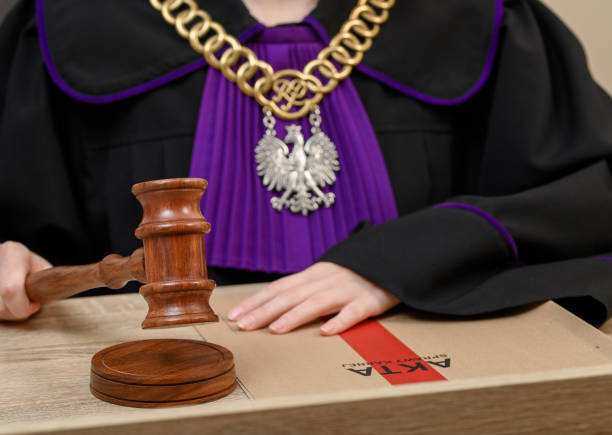 istock A judge convicts a criminal accused during a trial and issues a sentence 2164010451