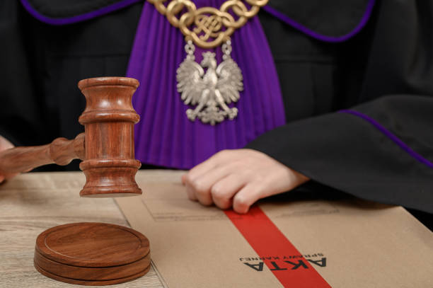 istock A judge convicts a criminal accused during a trial and issues a sentence 2164010470