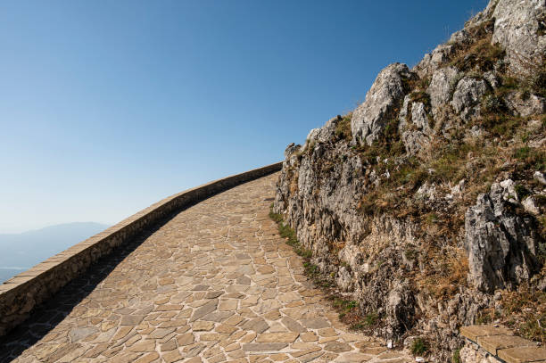 road to the Santuario della Madonna Nera del Sacro Monte di Viggiano, Viggiano, Basilicata