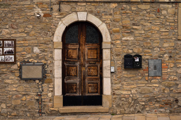 views of the village of Guardia Perticara one of the Touring club best Italian villages, Potenza, Basilicata
