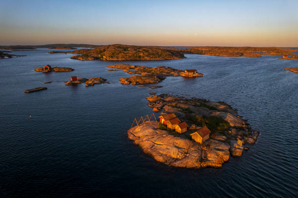 istock Rocky coast seen at sunrise, Sweden 2164016628