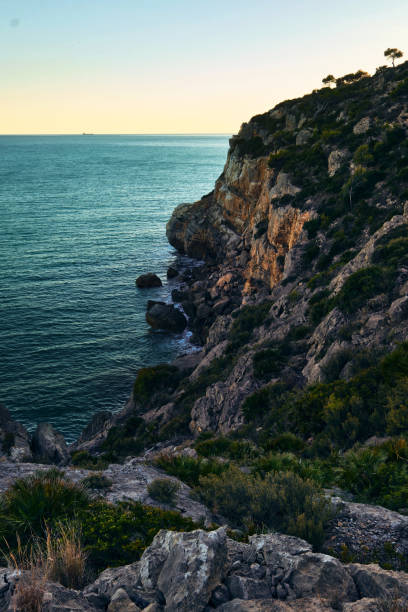 istock seascape coastal cliffs and blue sea 2164020694