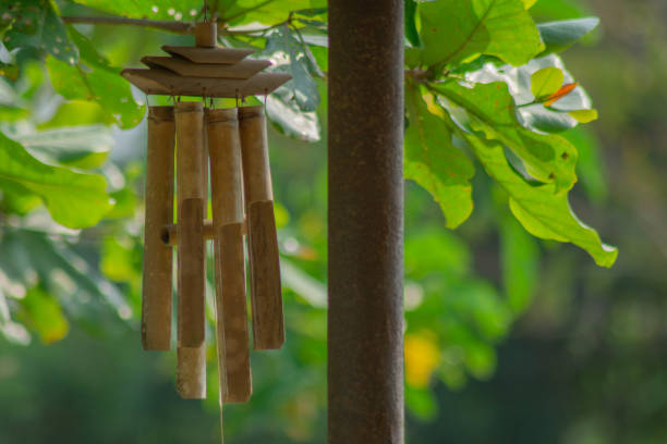 bamboo wind chimes to make music of wind