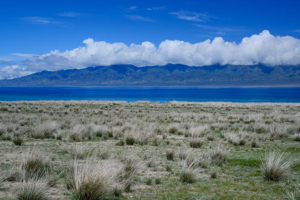 Sayram Lake,  called the last drop of Atlantic tears, one of the largest alpine lakes in Xinjiang Uyghur Autonomous Region, China.