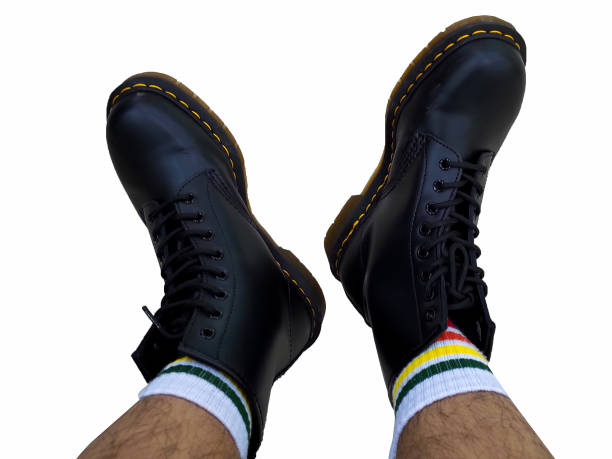 Low Angle View Of Leather Boots