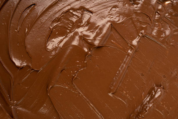 istock Melt Chocolate Texture Background, Chocolate Sauce Pattern, Cocoa Hazelnut Cream, Textured Chocolate 2164032538