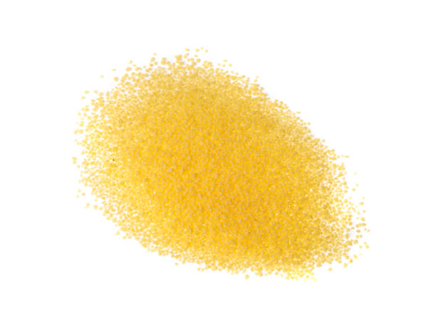 istock Couscous pile isolated. Dry cuscus, raw kuskus, uncooked cous cous or semolina granules on white 2164033700