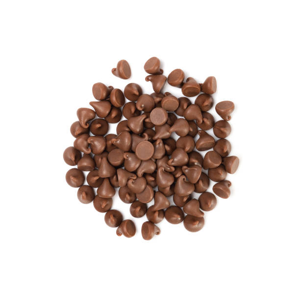 istock Chocolate Chips Isolated, Scattered Chocolate Sprinkles, Decorative Cocoa Drops, Cookie Decoration Ingredient 2164033791