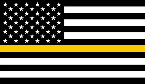 istock dispatcher flag. American dispatcher flag. Public Safety Telecommunicators or Security Guards  flag design. vector illustration. 2164035768