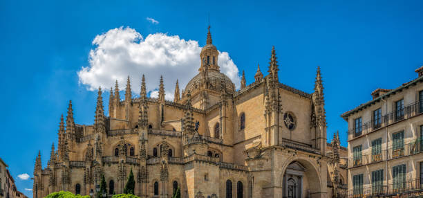 istock Majestic Segovia Cathedral in Castilla y Leon, Spain 2164041014