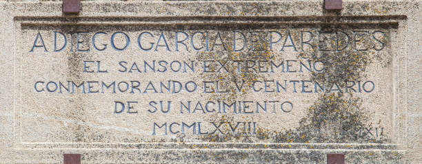 istock Diego Garcia de Peredes memorial plaque 2164051718