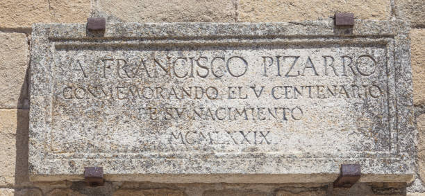 istock Francisco Pizarro memorial plaque 2164051722