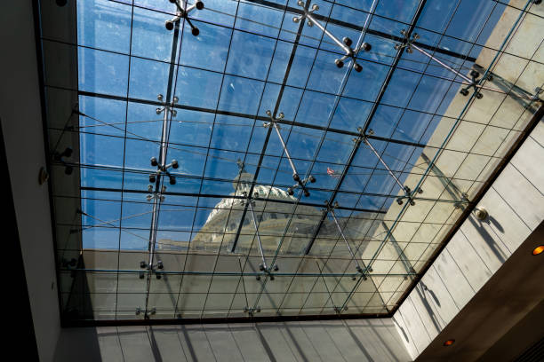 istock Looking up to the Capitol Dome from inside the US capitol Building 2164052414