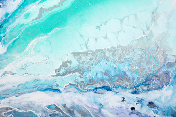 istock Abstract painting background in a light blue tone. 2164052838