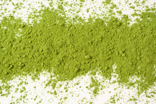 istock Matcha tea, matcha powder isolated on a white background. 2164053318
