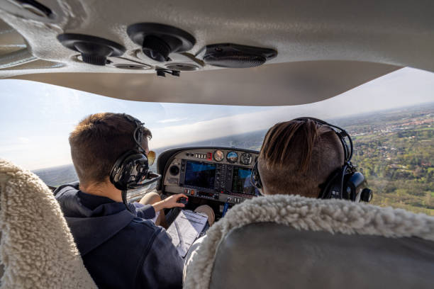 istock Pilots Flying Over Scenic Landscape 2164061098