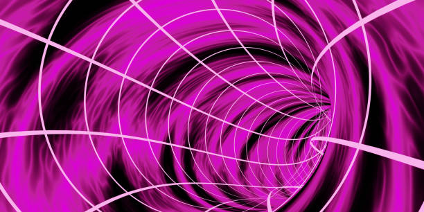 Wormhole, Time Machine, Back to the past, Time pipe, Time dimension, 3D illustration