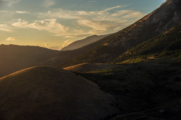 istock sunset over the Val D'agri by the climb to Mount Volturino, Basilicata 2164065425
