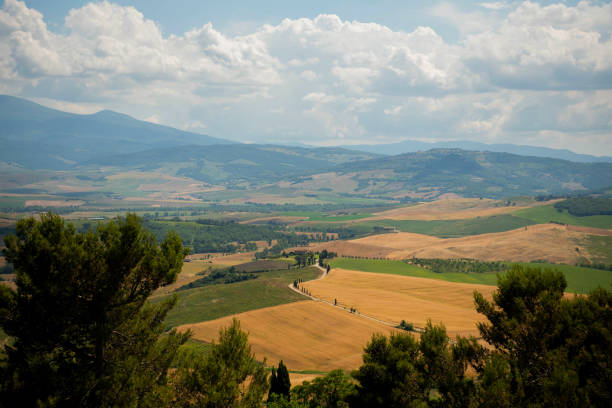 istock Panoramic View From Pienza of the Val d'Orcia, Tuscany 2164066401