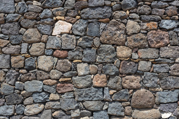 istock Close-Up of Rough Stone Wall 2164068888
