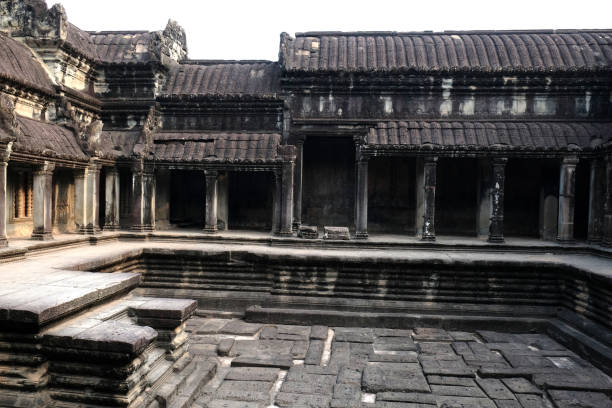 istock courtyard in the temple of the Angkor Wat temple complex 2164081728