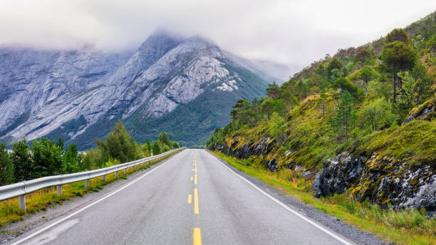 Mountain road . North Norway