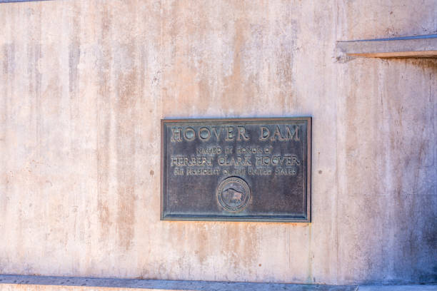 istock Hoover Dam sign, Nevada,United State 2164094428