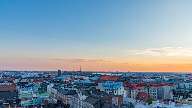 istock Sunset over the rooftops of Helsinki, Finland 2164094698
