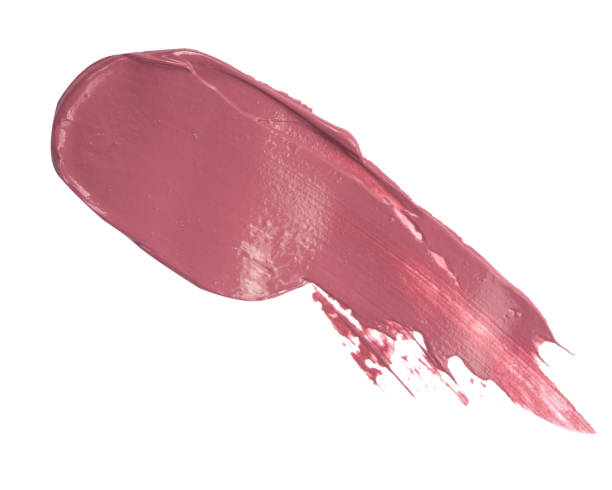 istock Pink smear paint or cream isolated on white background 2164104134