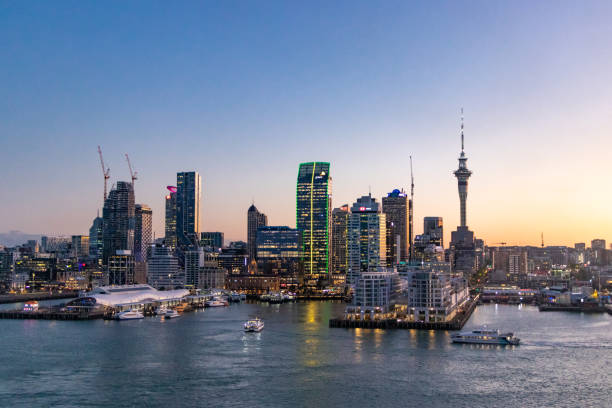 istock Downtown Auckland after Sunset 2164107055