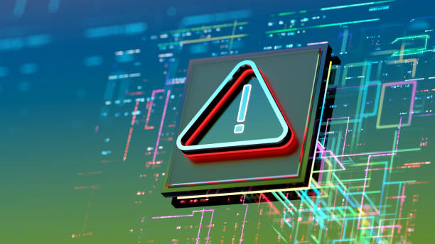 istock Abstract Warning sign , detected Malware, Ransomware concept 2164112948