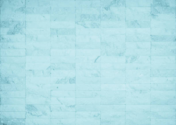 istock Blue light ceramic wall chequered and floor tiles mosaic background in bathroom, kitchen. Design pattern geometric with grid wallpaper texture decoration pool. Simple seamless abstract surface clean. 2164115769